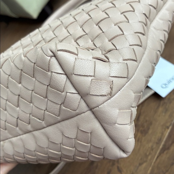 Quince Top Handle Wove Leather Bag - Picture 9 of 14